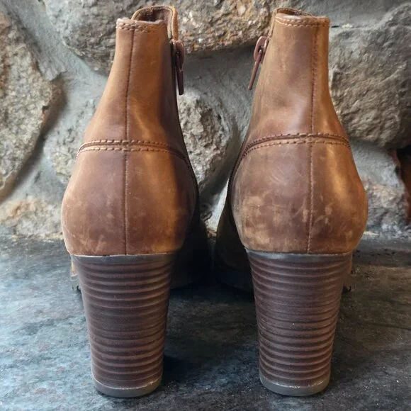 NWOT Verona Trish Brown Leather Boots Size 8.5 - Picture 13 of 14